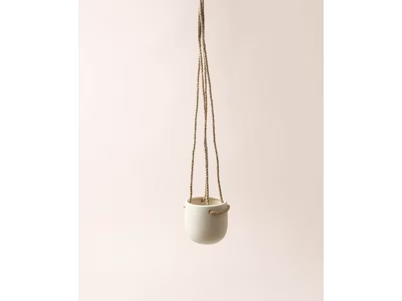 Esmée Blumentopf zum Hängen 9 cm, Beige