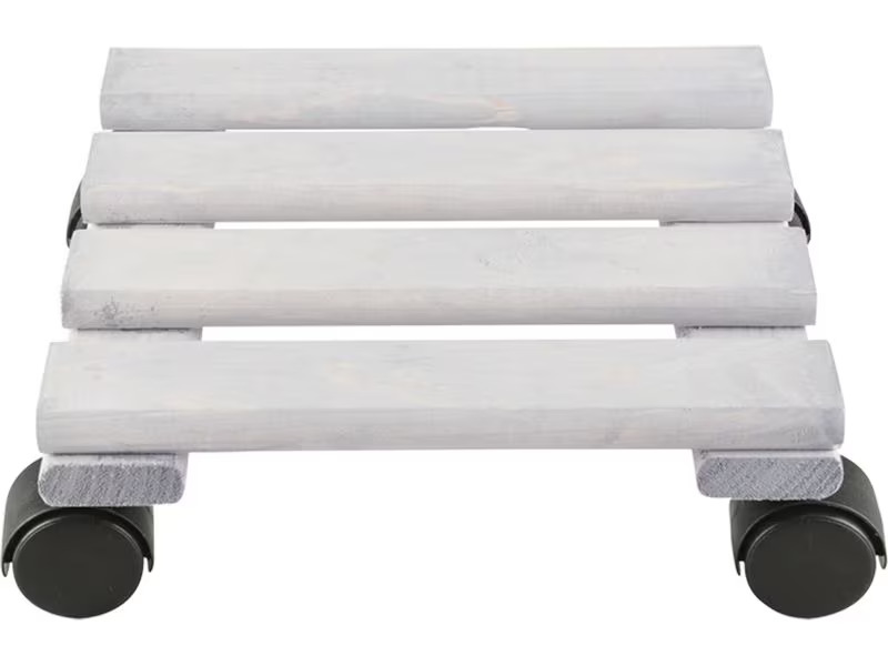 Esschert Design Rolleruntersetzer Quadratisch S Grau/Schwarz