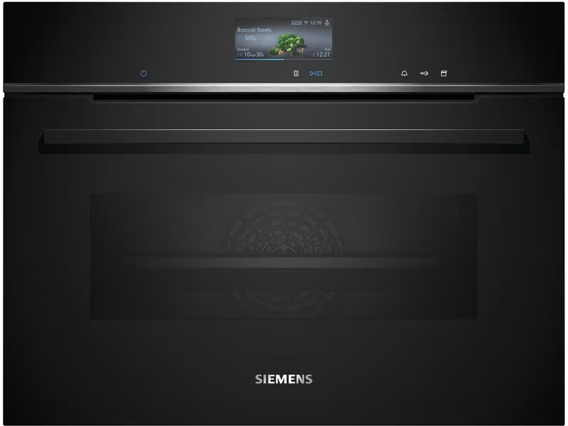 Siemens Einbaudampfbackofen CS756G1B1 Schwarz A+