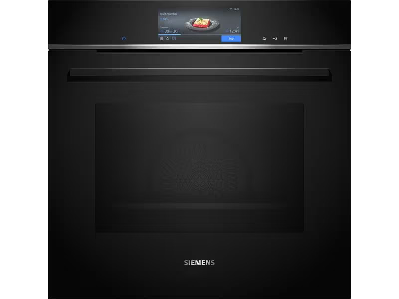 Siemens Einbaudampfbackofen iQ700 HS758G3B1C Schwarz A+