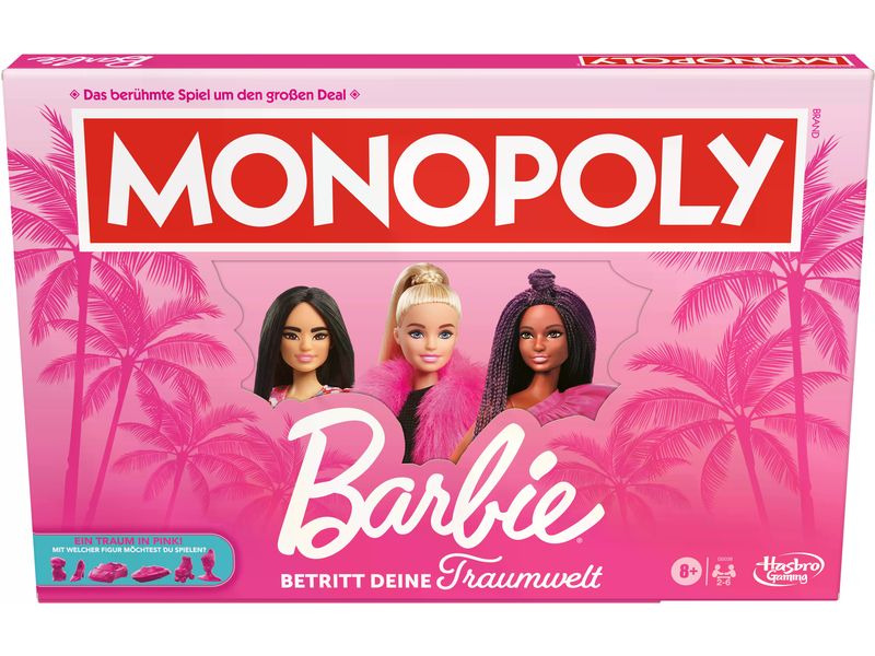 Hasbro Gaming Familienspiel Monopoly Barbie -DE-