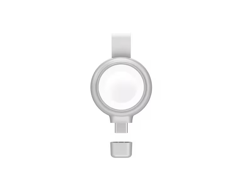 4smarts Ladekabel Apple Watch Charger QI2.0 Silber