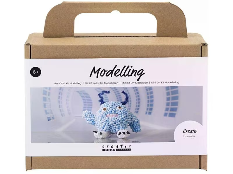 Creativ Company Modellier-Set Monster Hellblau