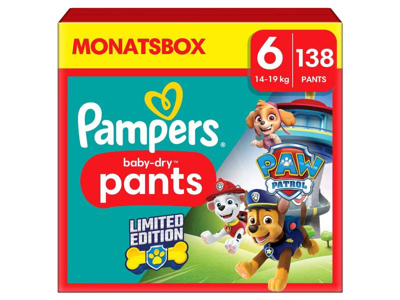 Pampers Windeln Baby Dry Pants Paw Patrol Extra Large Grösse 6