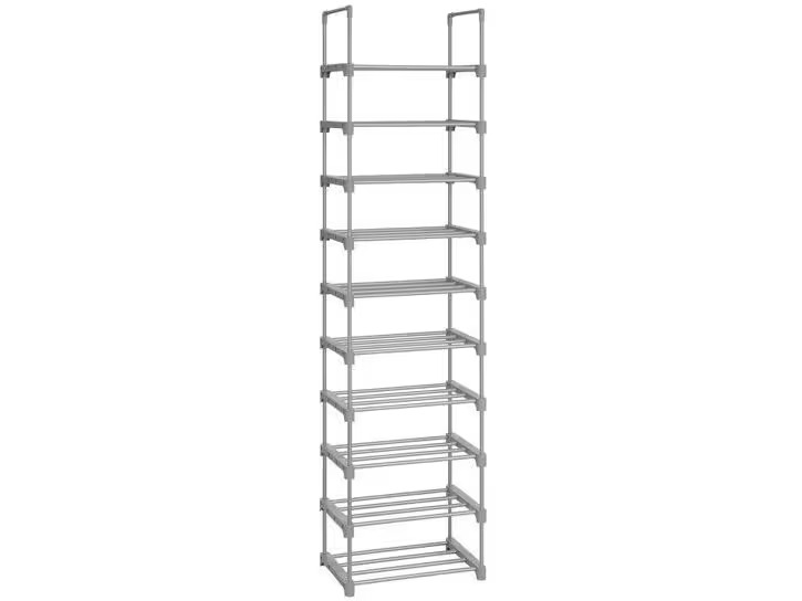 Songmics Schuhregal 30 cm x 174 cm, Grau