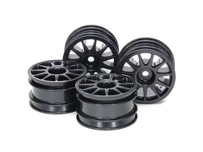 Tamiya Felgen 11-Speichen, Schwarz, 24 mm, M-Chassis 1:10, 4 Stück
