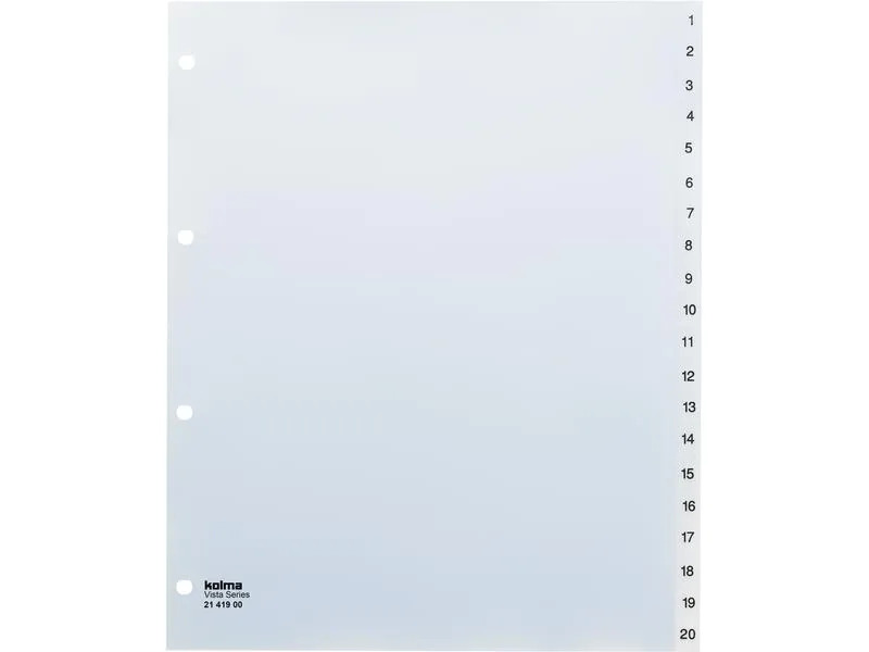 Kolma Register A4 Vista XL 1-20