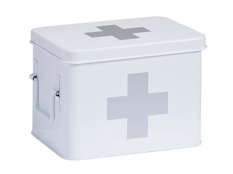 Zeller Present Erste Hilfe Schrank 21.5 x 16 x 16 cm, Weiss
