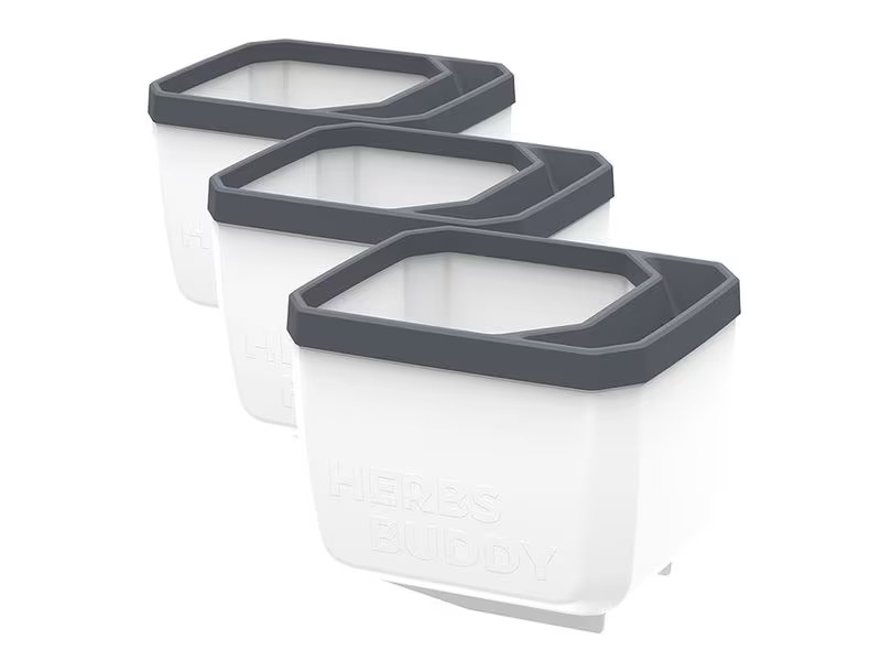 Gusta Garden HERBS BUDDY Kräutertopf 3er Set Weiss