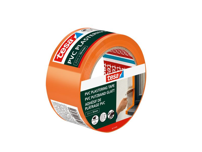 tesa PE Putzband, Orange, 33 m x 50 mm