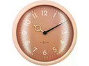 NeXtime Wanduhr Golden Hour Ø 30.5 cm, Pfirsich