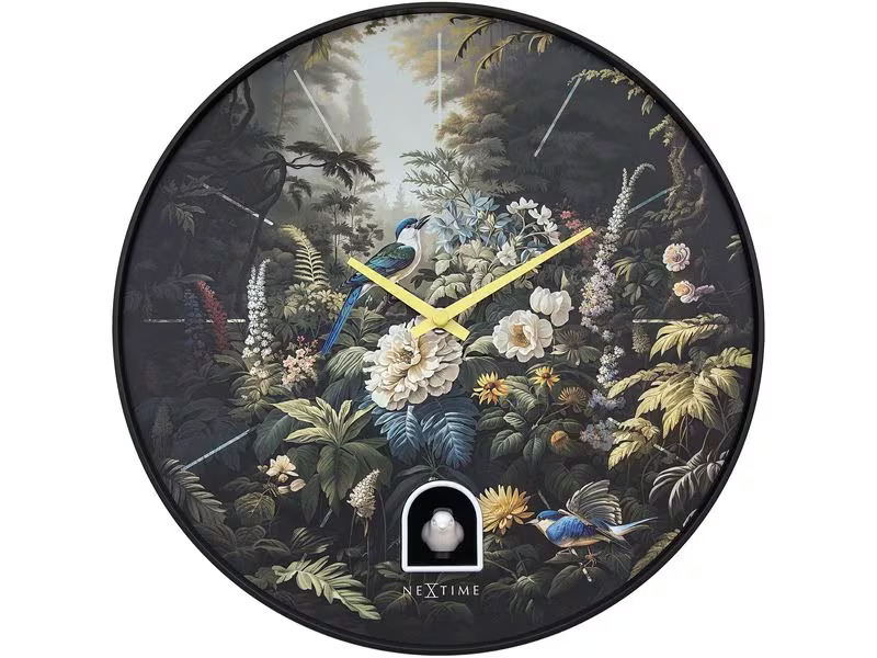 NeXtime Wanduhr Vanity Cuckoo Ø 30 cm, Mehrfarbig