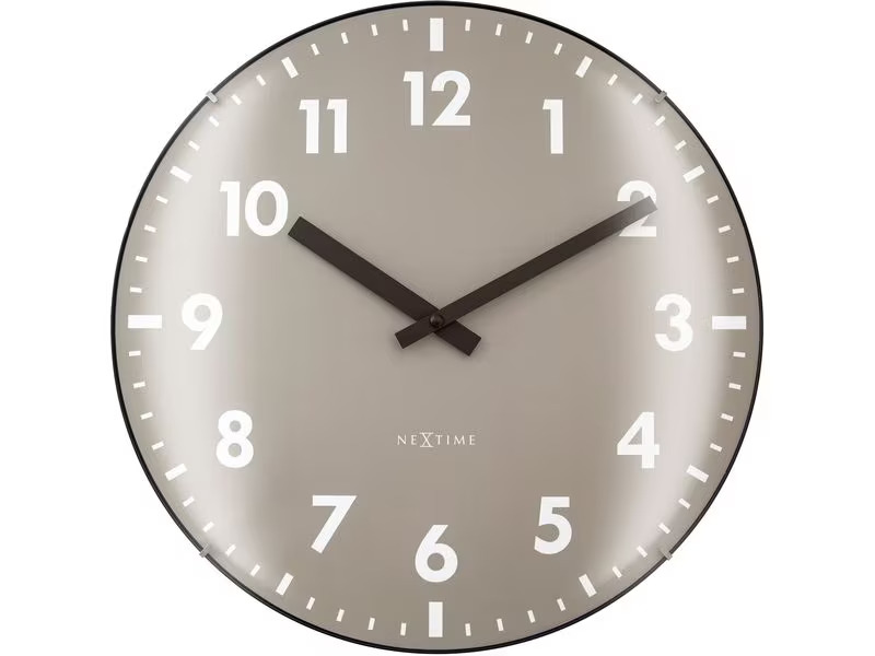 NeXtime Wanduhr Duomo Ø 35 cm, Beige