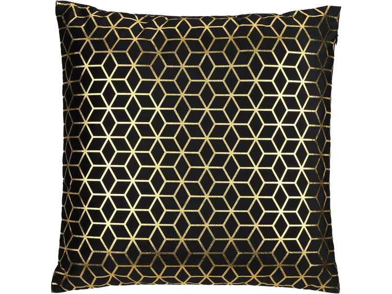 EGLO Leuchten Kissen Singu 45 x 45 cm, Gold/Schwarz