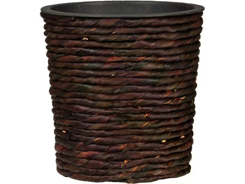 scheurich Pflanzengefäss mit Plastikeinsatz 20 x 17 cm,  Braun