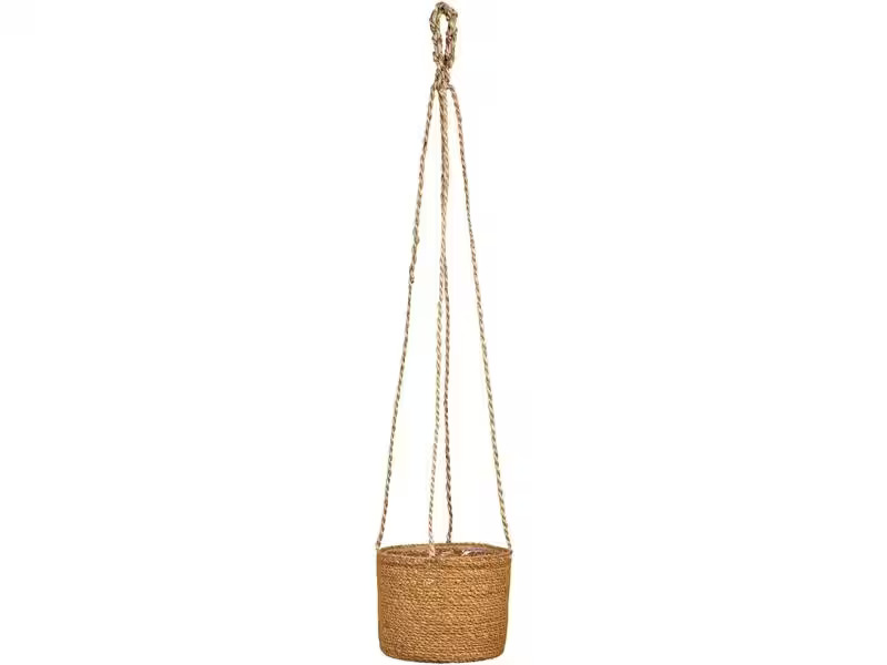scheurich Blumenampel mit Folie 17 x 15 cm,  Walnuss