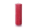balthasar Zylinderkerze Hexagon 15 cm x 5 cm, Rot
