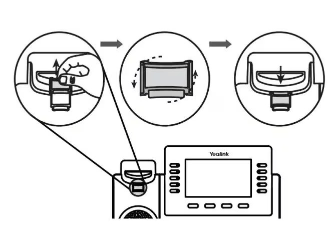 Yealink Hörerhalterung WMC-T4x zu allen T4x Telefone