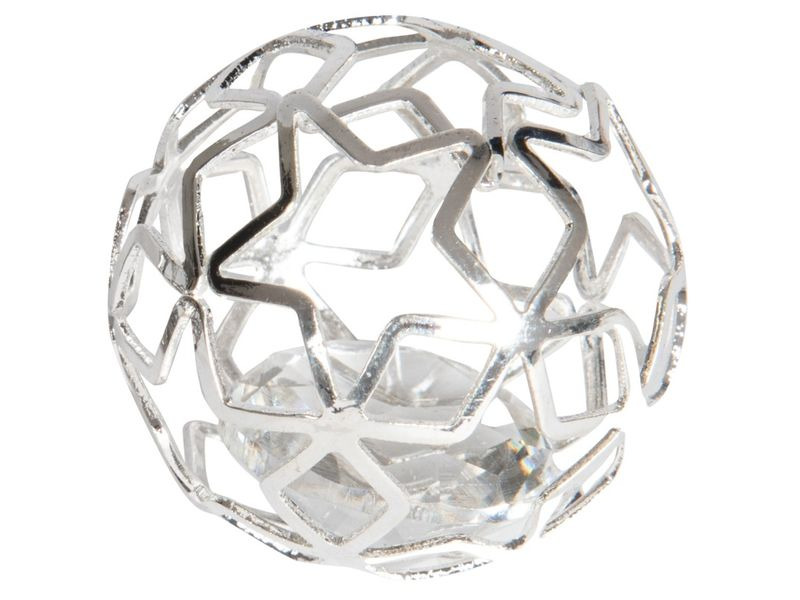 Ambiance Streudeko Ball Stern Silber