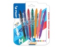 Pilot Rollerball FriXion Clicker 7er Set 0.35 mm, Mehrfarbig