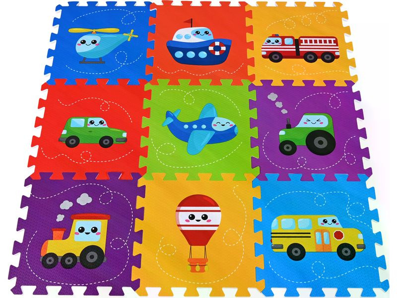 Knorrtoys Puzzlematte Fahrzeuge 9-teilig