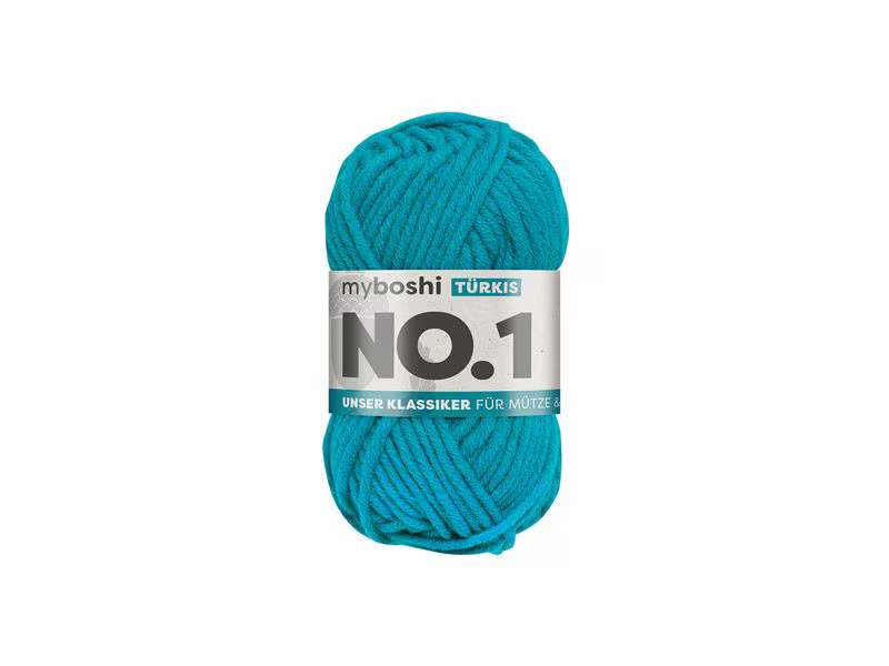 myBoshi Wolle Nr.1 Türkis 50 g, 55 m
