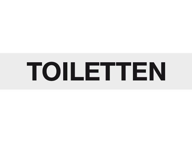 Bätschmann Hinweisschild Toiletten