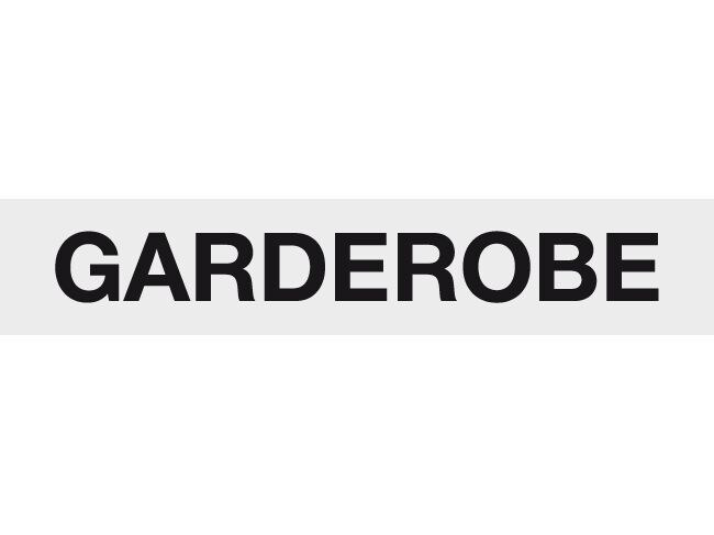Bätschmann Hinweisschild Garderobe