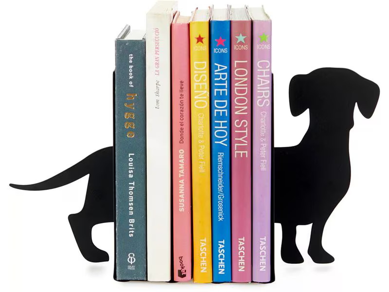 Trendform Buchstütze Hund Schwarz