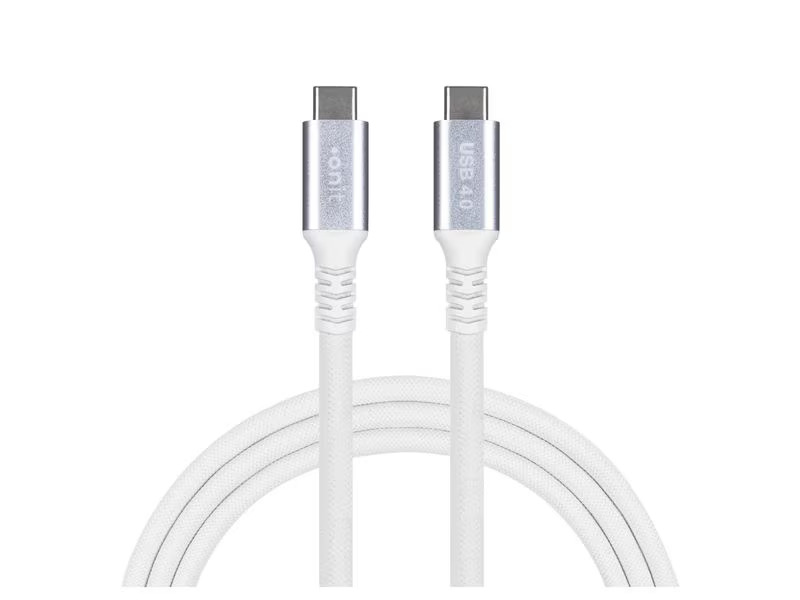 onit USB4-Kabel Premium USB C - USB C 1 m, Weiss