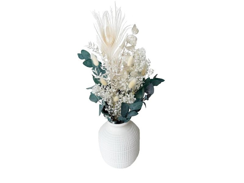Soli Collection Trockenblumen Leana Weiss/Grün/Weiss-Gelb