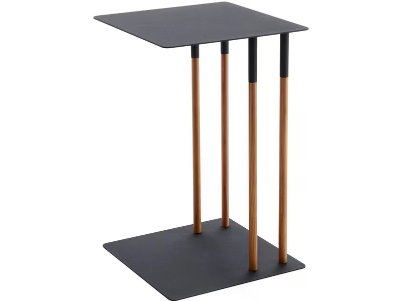 Yamazaki Beistelltisch Plain 35 x 35 x 55 cm, Schwarz