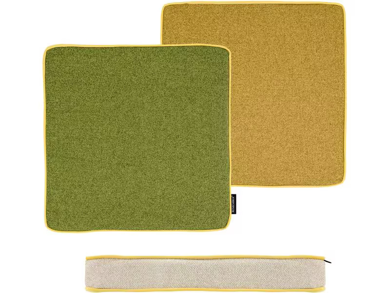 Remember Sitzkissen Wasabi 40 x 40 cm, Gelb/Hellbeige
