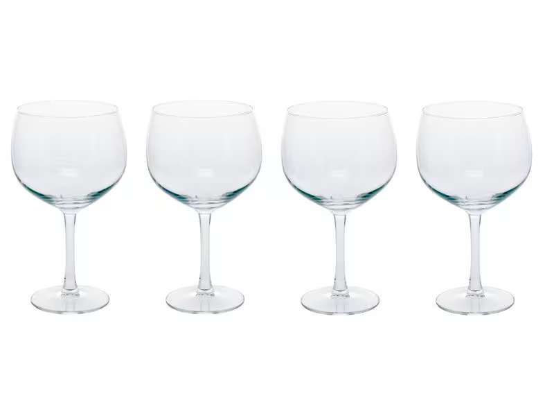 FURBER Gin Glas 650 ml, 4 Stück, Transparent