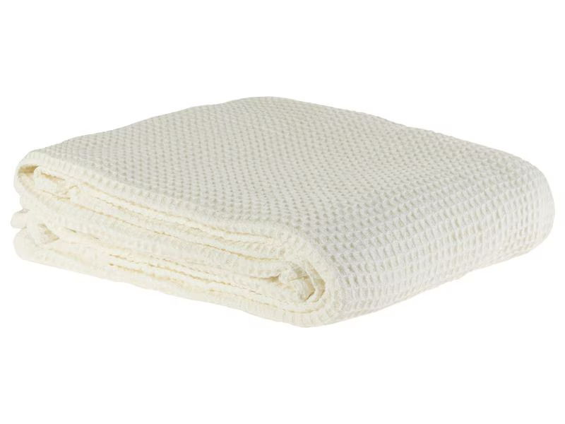 COCON Decke Waffeltuch 150 x 200 cm, Ecru