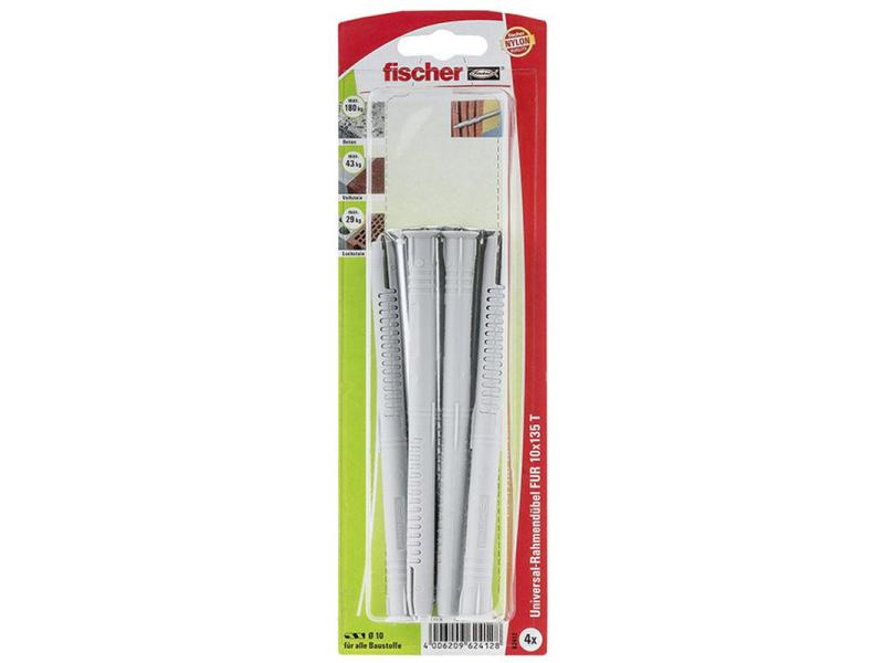 Fischer Langschaftdübel FUR 10 x 135 T, 4 Stück
