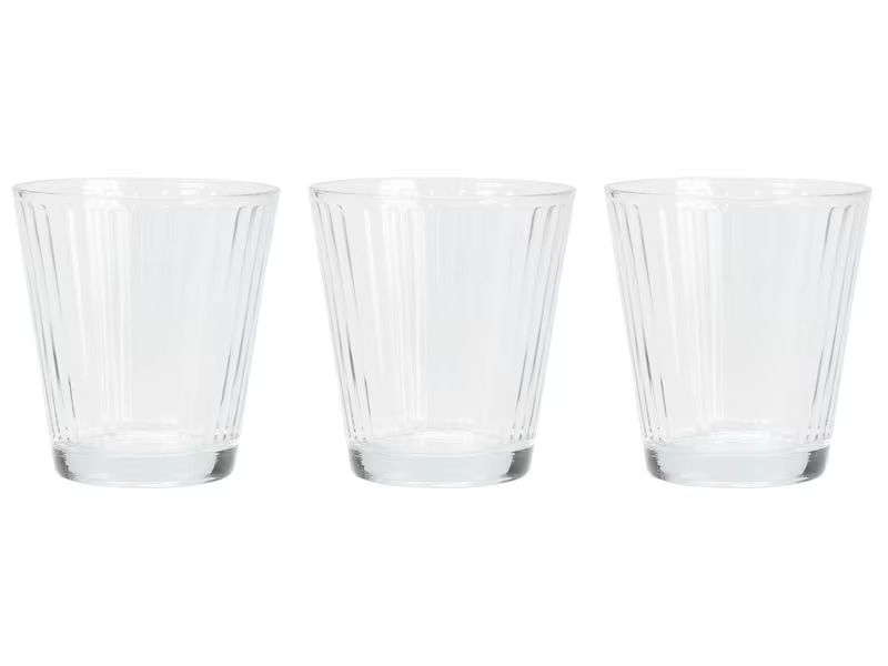 FURBER Trinkglas 230 ml, 3 Stück, Transparent