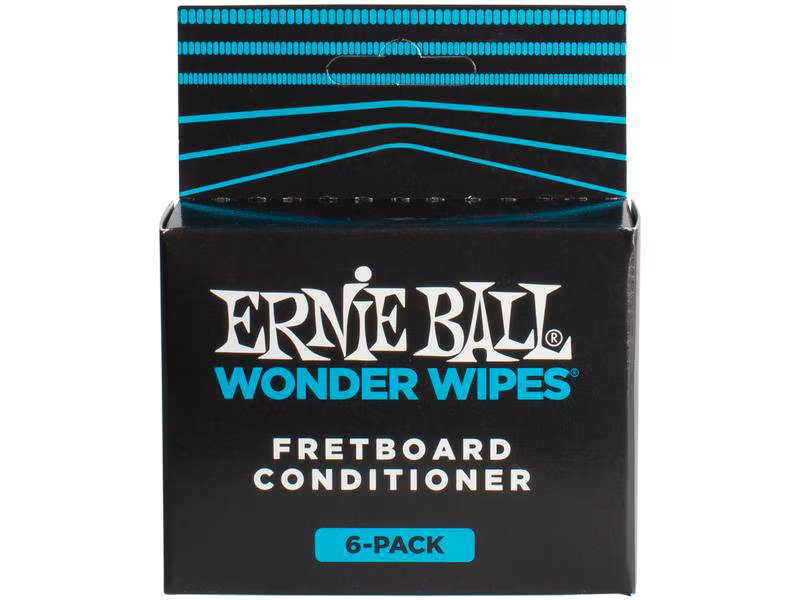 Ernie Ball Fretboard Conditioner 4276 Wonder Wipes – 6er Pack