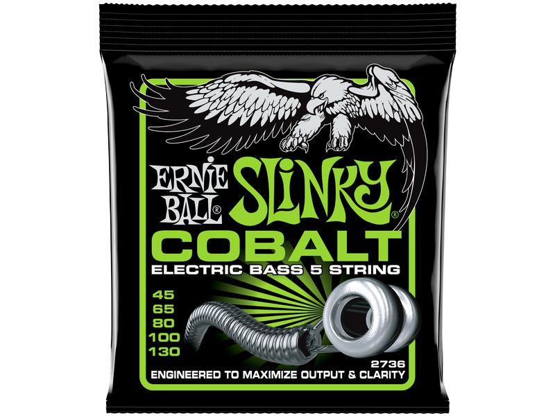 Ernie Ball Basssaiten 2736 Slinky Cobalt – Regular 45-130