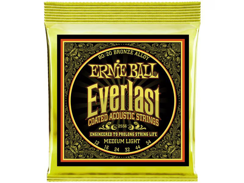 Ernie Ball Gitarrensaiten 2556 Everlast CB 80/20 – Medium Light 12-54