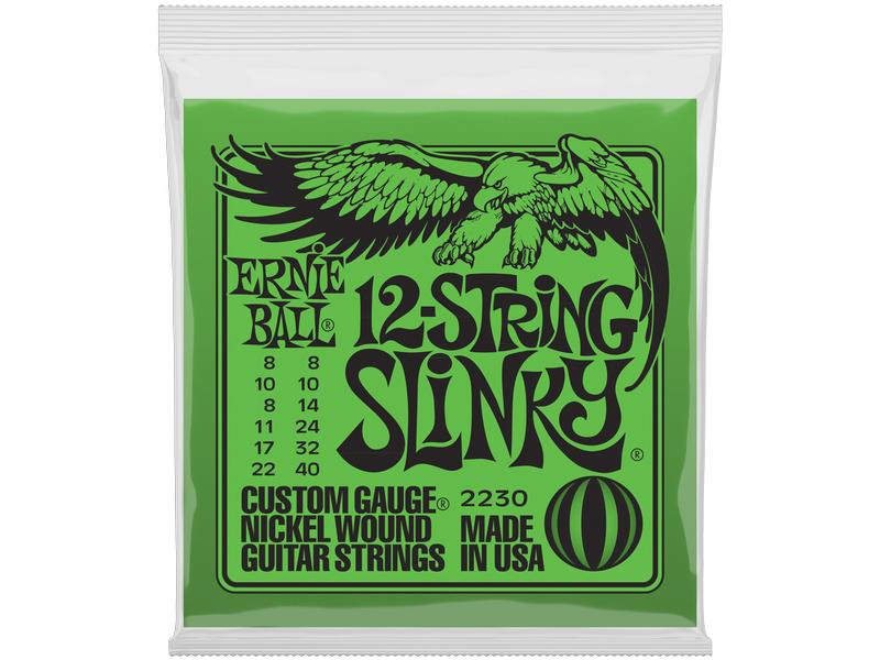 Ernie Ball Gitarrensaiten 2230 Slinky Nickel – 12-String 08-40