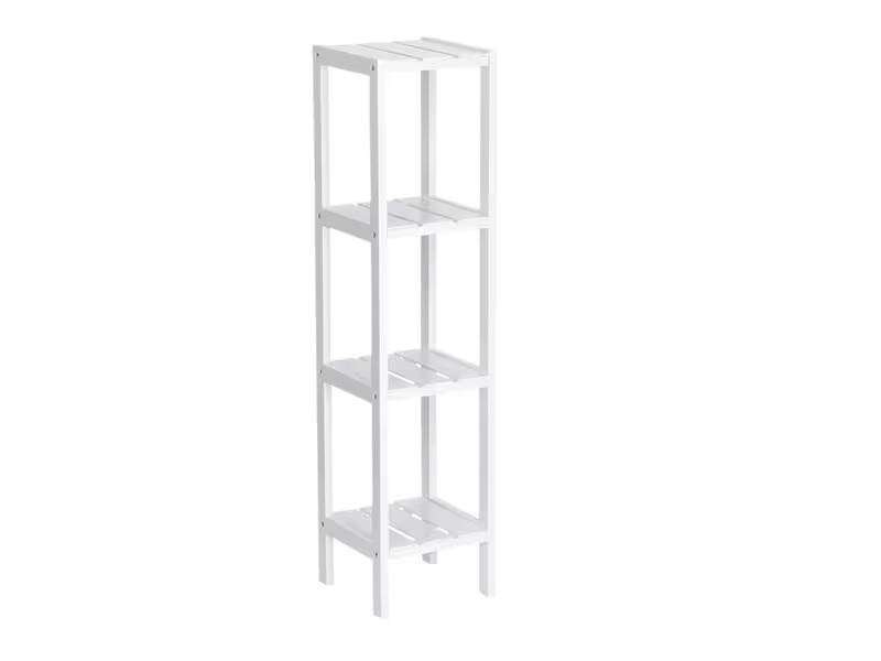 Zeller Present Regal 4 Etagen 22 x 22 x 92 cm, Weiss