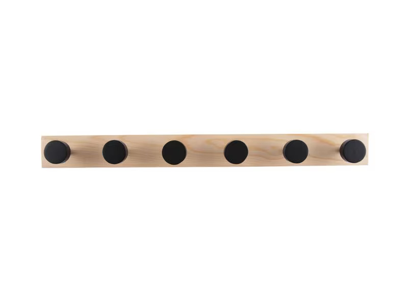 present time Garderobenleiste Knobs Large 6 Haken, Nature