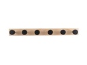present time Garderobenleiste Knobs Large 6 Haken, Nature