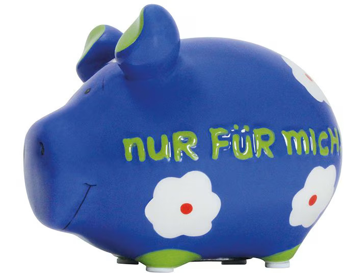 G. Wurm Spardose Nur für mich 12.5 x 9 x 9 cm