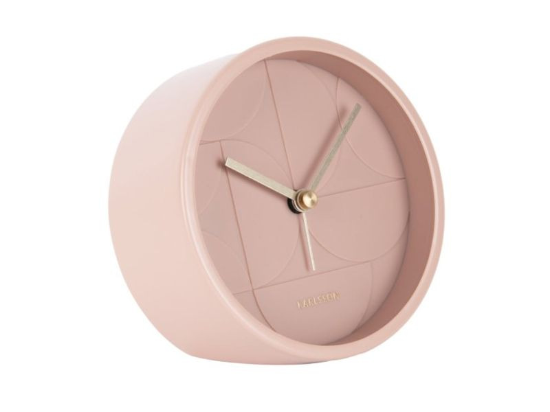 KARLSSON Klassischer Wecker Circular Pink