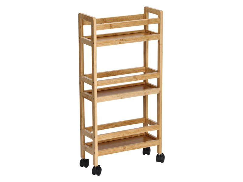 Zeller Present Bartrolley mit 3 Ablagen 36 x 15 x 74 cm, Nature