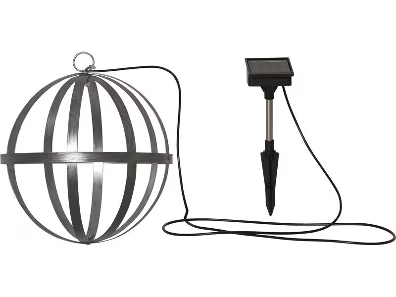 Star Trading Gartenlicht Solar Astri, Ø 25 cm, Silber