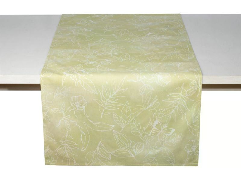 Pichler Tischläufer Amadeus 50 cm x 1.5 m, Lime Green Metallic
