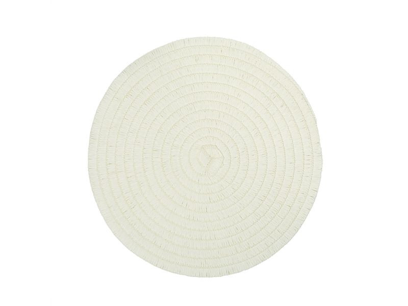 Pichler Tischset Wave Ø 38 cm, 2 Stück,  Ivory